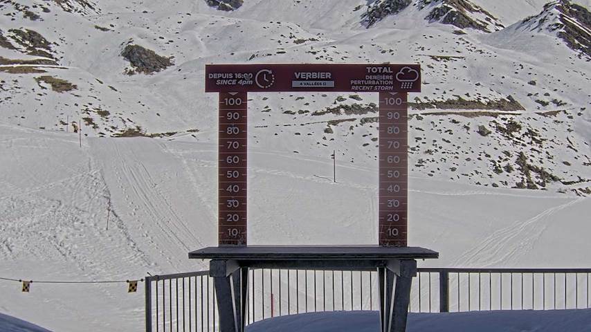 La Chaux 2'265 m. - Hauteur de neige Image