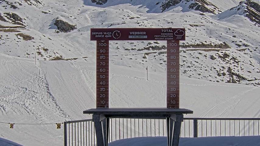 La Chaux 2'265 m. - Hauteur de neige Image