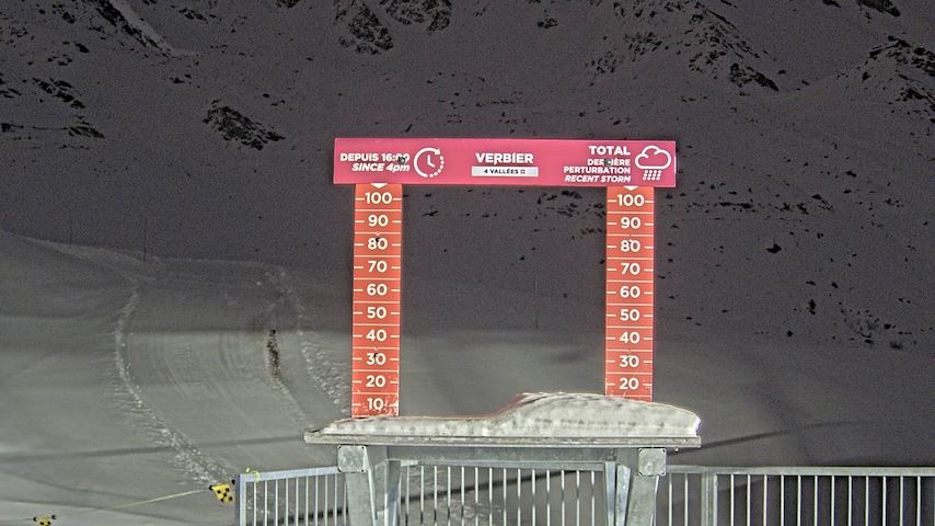 La Chaux 2'265 m. - Hauteur de neige Image