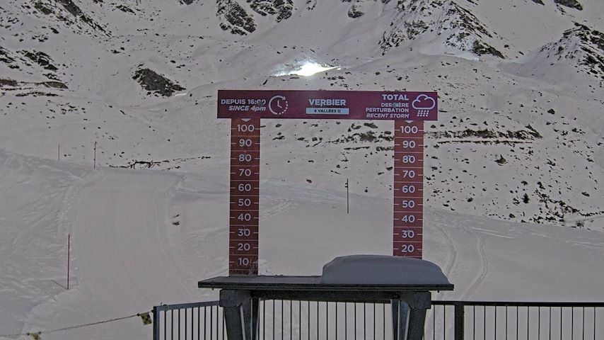 La Chaux 2'265 m. - Hauteur de neige Image