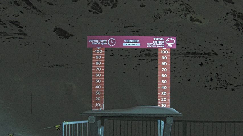 La Chaux 2'265 m. - Hauteur de neige Image