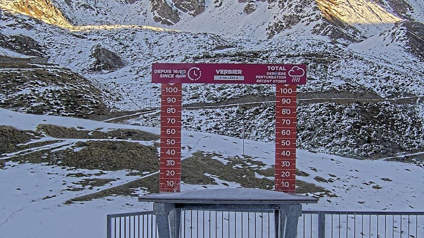 La Chaux 2'265 m. - Hauteur de neige Image