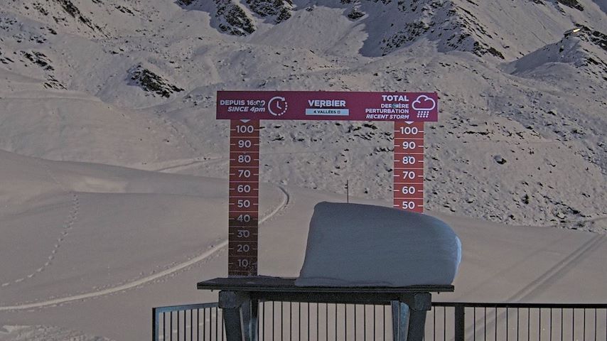 La Chaux 2'265 m. - Hauteur de neige Image