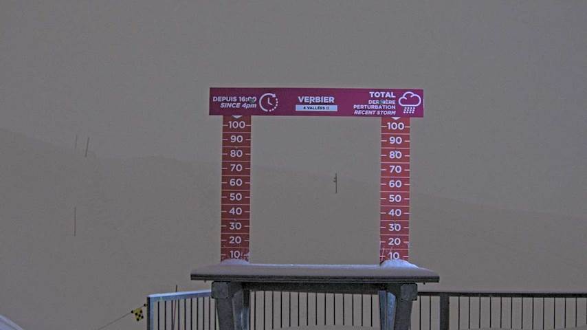 La Chaux 2'265 m. - Hauteur de neige Image