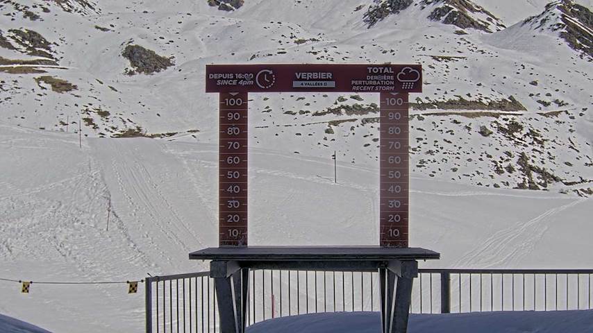 La Chaux 2'265 m. - Hauteur de neige Image