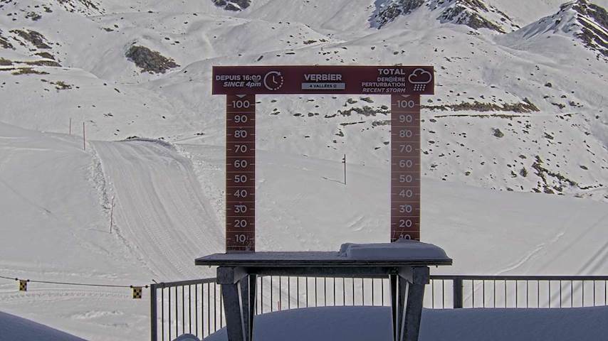 La Chaux 2'265 m. - Hauteur de neige Image