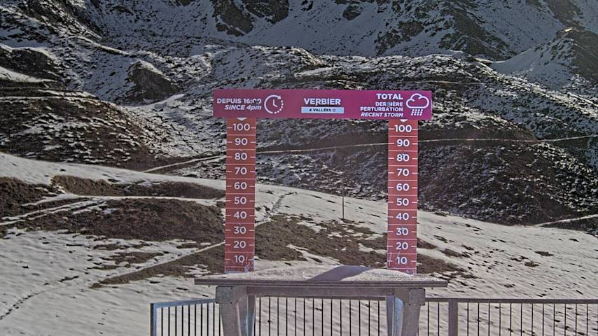 La Chaux 2'265 m. - Hauteur de neige Image