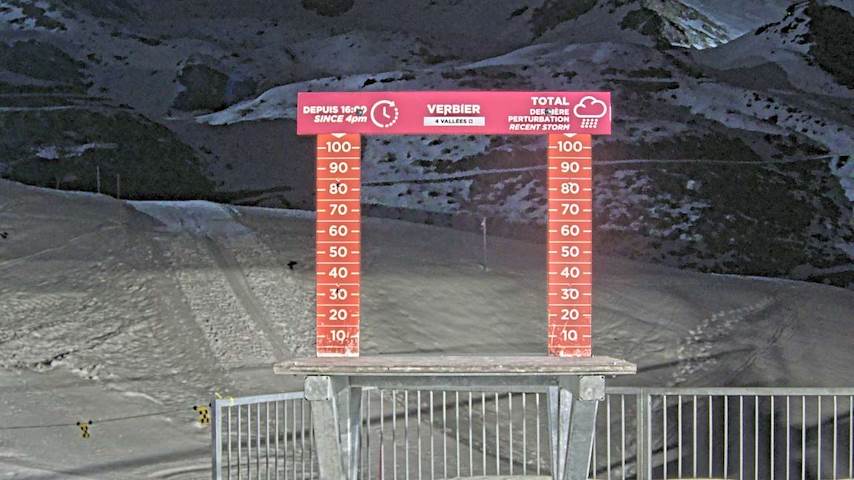 La Chaux 2'265 m. - Hauteur de neige Image