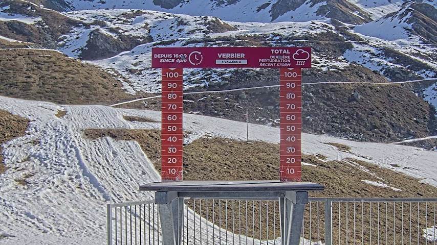 La Chaux 2'265 m. - Hauteur de neige Image