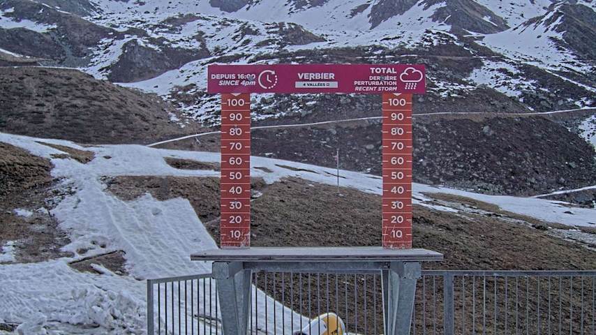 La Chaux 2'265 m. - Hauteur de neige Image