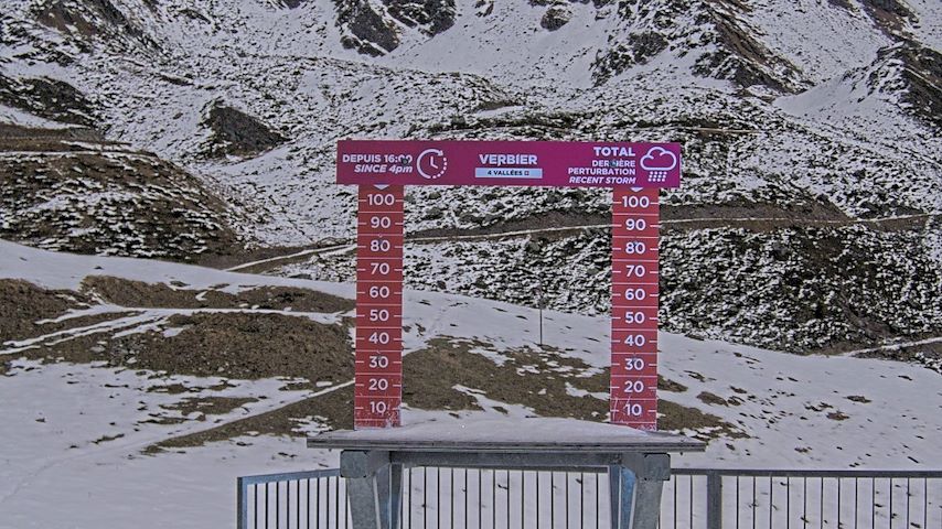 La Chaux 2'265 m. - Hauteur de neige Image