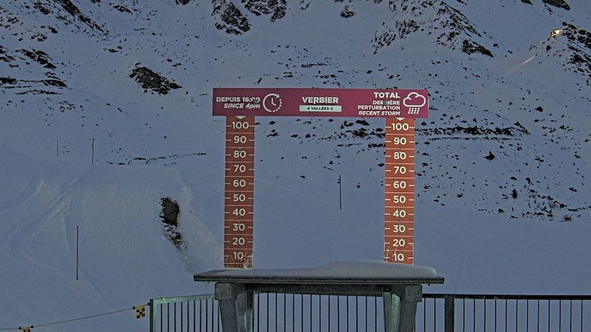 La Chaux 2'265 m. - Hauteur de neige Image