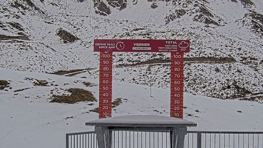 La Chaux 2'265 m. - Hauteur de neige Image