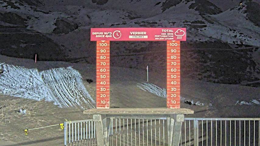 La Chaux 2'265 m. - Hauteur de neige Image