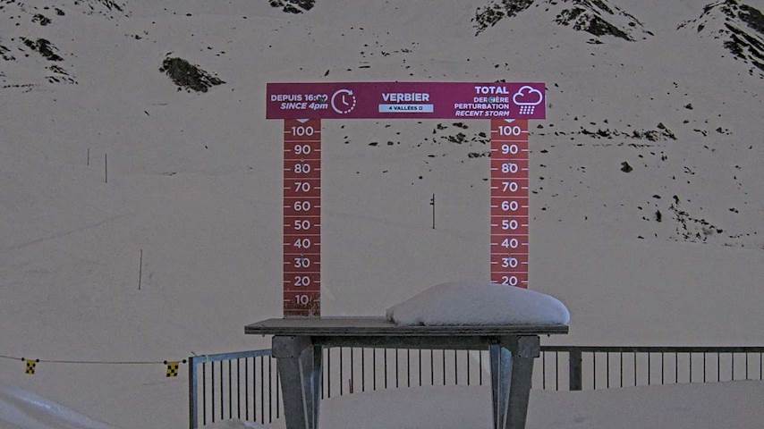 La Chaux 2'265 m. - Hauteur de neige Image