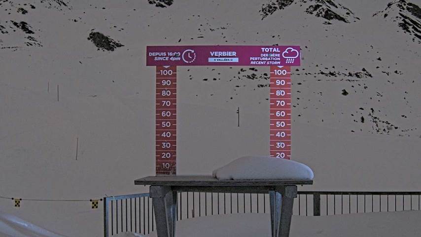 La Chaux 2'265 m. - Hauteur de neige Image