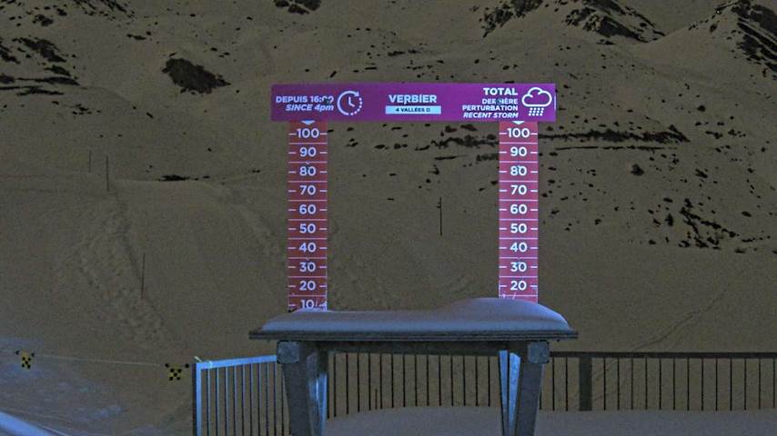 La Chaux 2'265 m. - Hauteur de neige Image