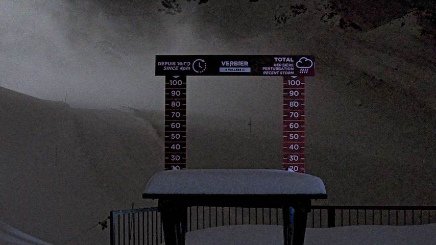 La Chaux 2'265 m. - Hauteur de neige Image