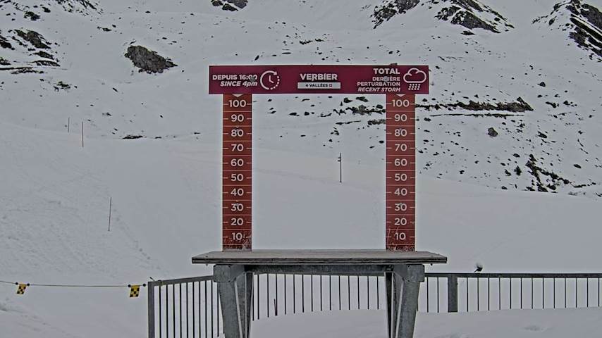 La Chaux 2'265 m. - Hauteur de neige Image