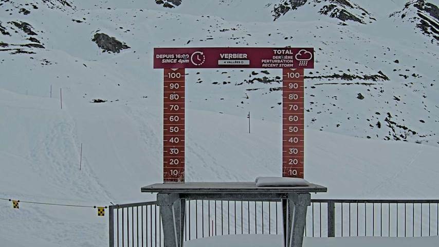 La Chaux 2'265 m. - Hauteur de neige Image