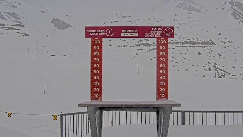 La Chaux 2'265 m. - Hauteur de neige Image