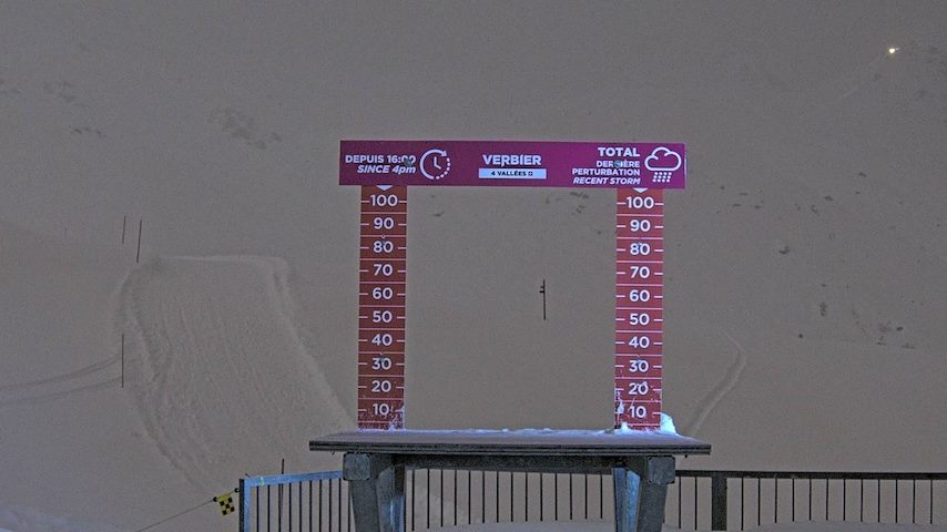 La Chaux 2'265 m. - Hauteur de neige Image