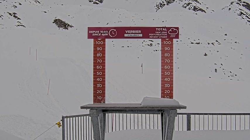 La Chaux 2'265 m. - Hauteur de neige Image