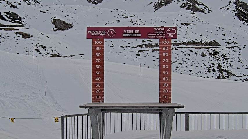 La Chaux 2'265 m. - Hauteur de neige Image