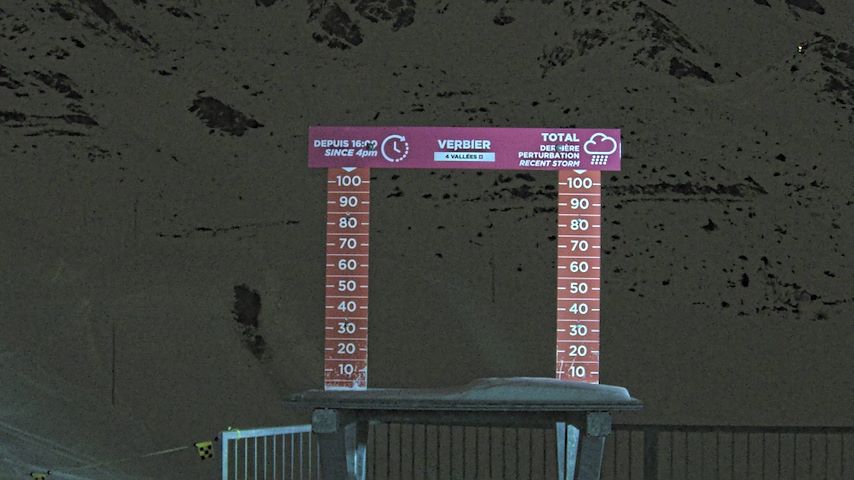 La Chaux 2'265 m. - Hauteur de neige Image