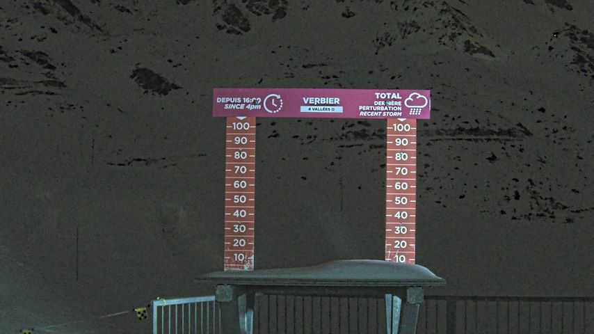 La Chaux 2'265 m. - Hauteur de neige Image