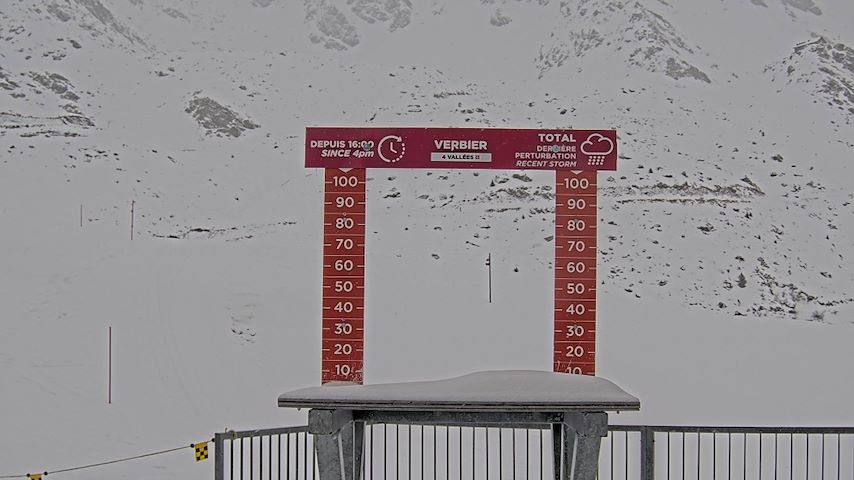 La Chaux 2'265 m. - Hauteur de neige Image