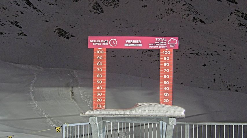 La Chaux 2'265 m. - Hauteur de neige Image