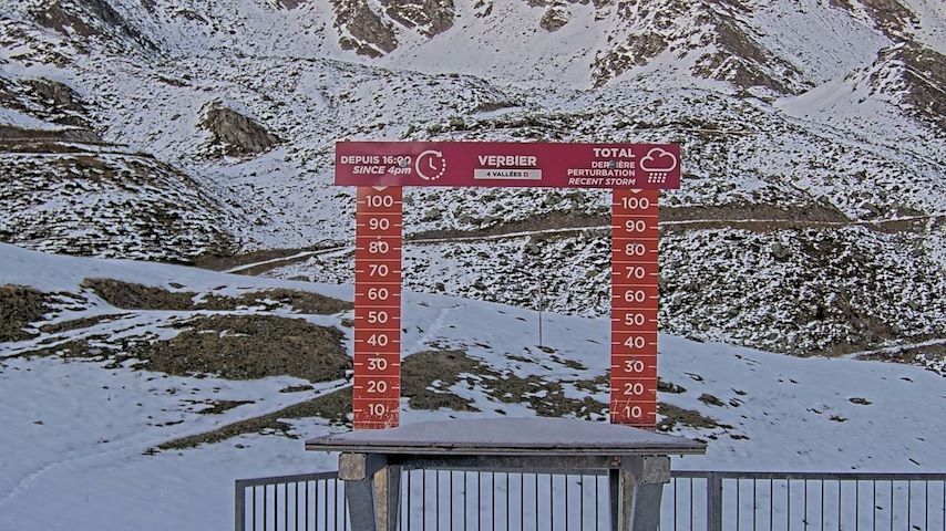 La Chaux 2'265 m. - Hauteur de neige Image