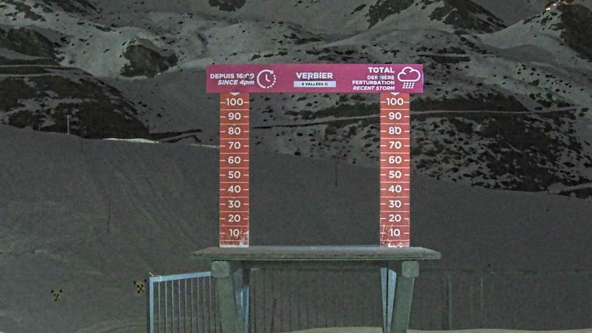 La Chaux 2'265 m. - Hauteur de neige Image