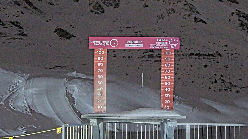 La Chaux 2'265 m. - Hauteur de neige Image