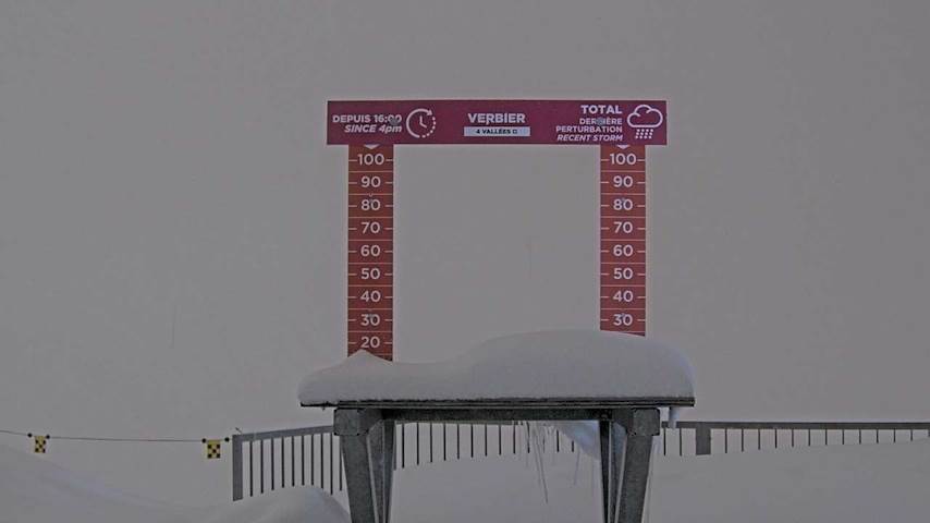 La Chaux 2'265 m. - Hauteur de neige Image