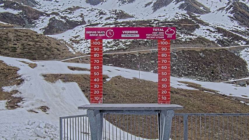 La Chaux 2'265 m. - Hauteur de neige Image