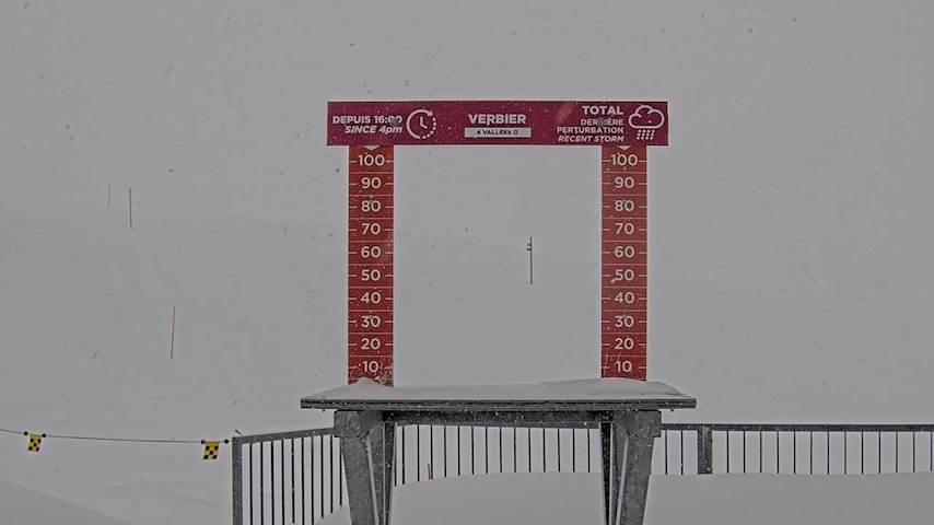 La Chaux 2'265 m. - Hauteur de neige Image