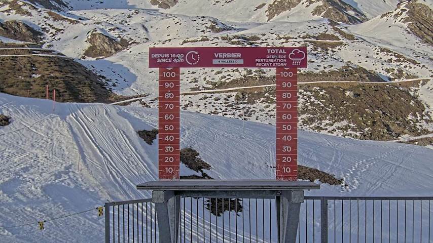 La Chaux 2'265 m. - Hauteur de neige Image