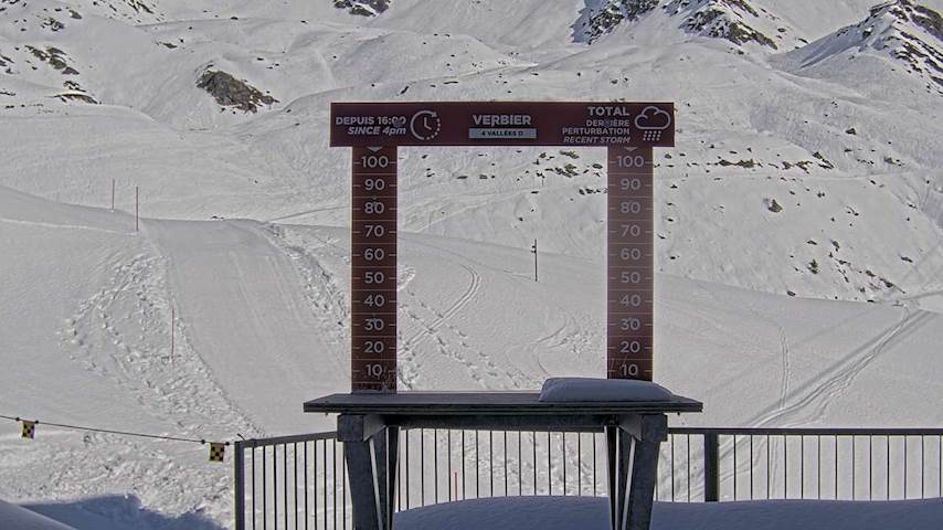 La Chaux 2'265 m. - Hauteur de neige Image