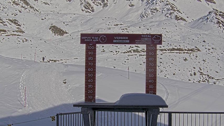 La Chaux 2'265 m. - Hauteur de neige Image