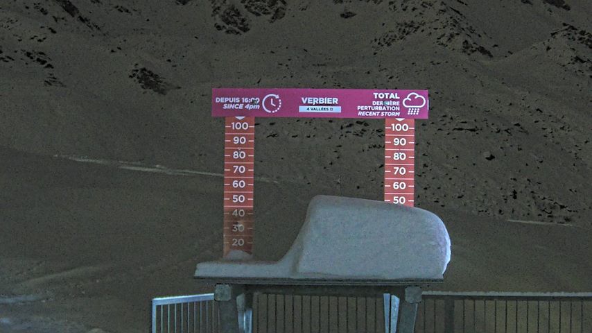 La Chaux 2'265 m. - Hauteur de neige Image