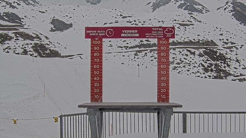 La Chaux 2'265 m. - Hauteur de neige Image