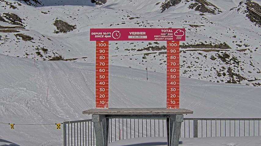 La Chaux 2'265 m. - Hauteur de neige Image