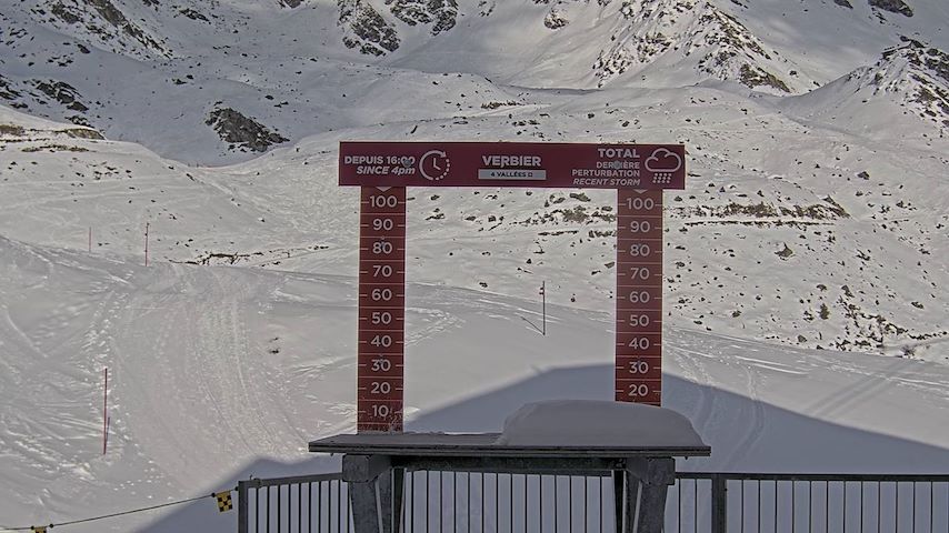 La Chaux 2'265 m. - Hauteur de neige Image