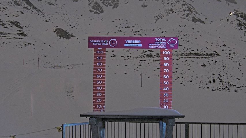 La Chaux 2'265 m. - Hauteur de neige Image