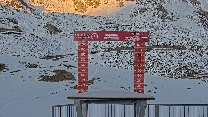 La Chaux 2'265 m. - Hauteur de neige Image