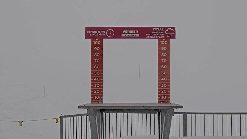 La Chaux 2'265 m. - Hauteur de neige Image