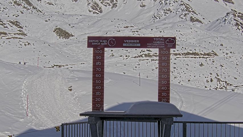 La Chaux 2'265 m. - Hauteur de neige Image