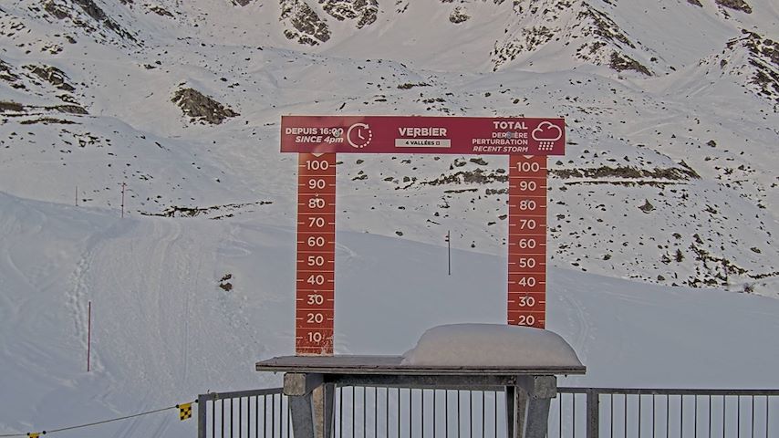 La Chaux 2'265 m. - Hauteur de neige Image